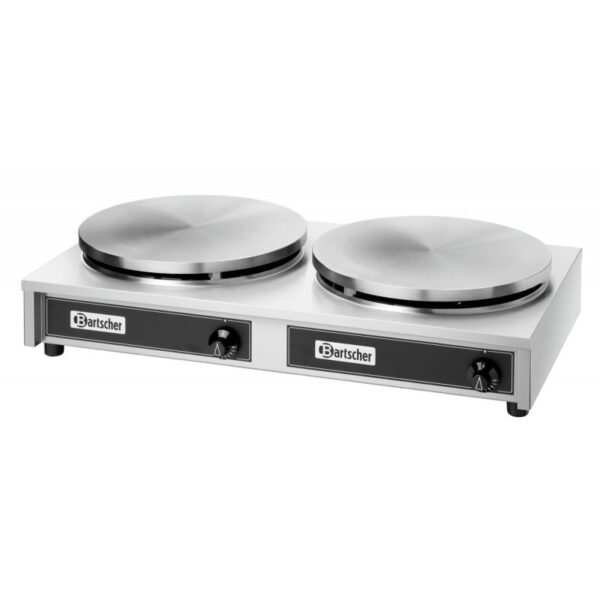 Crepera a gas, 2 placas, 400mm