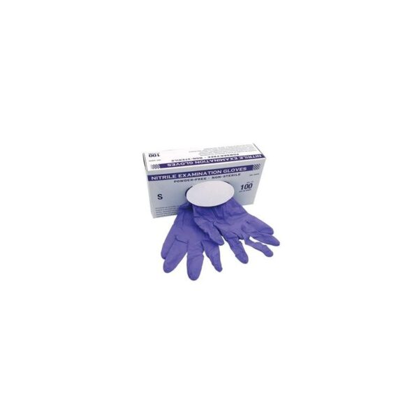 GUANTES DE NITRILO AZUL PAQ 100 uni