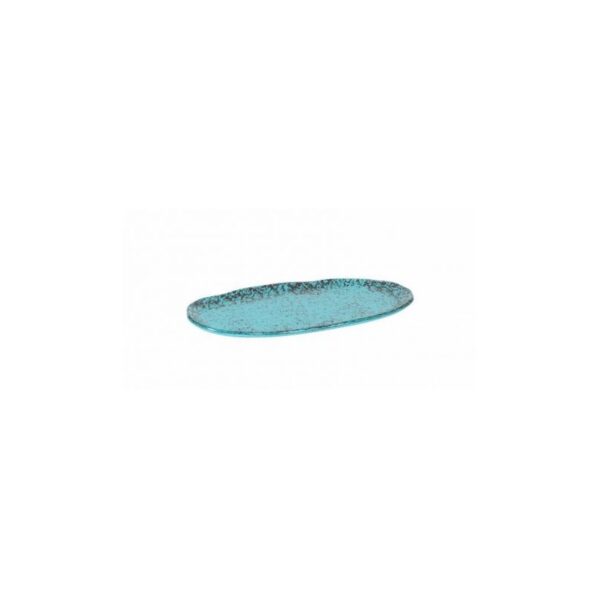 MURANO TURQUESA BANDEJA OVAL 24*12 CM