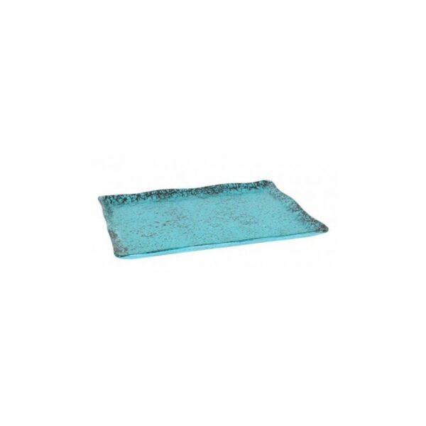 MURANO TURQUESA BANDEJA RECTANGULAR 30*23 CM