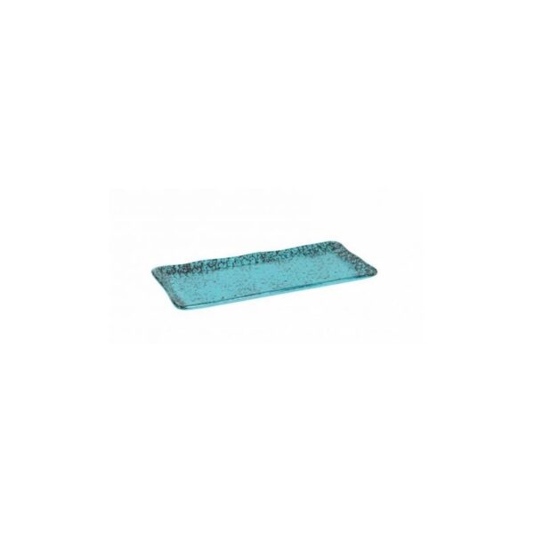 MURANO TURQUESA BANDEJA RECTANGULAR 25*11 CM