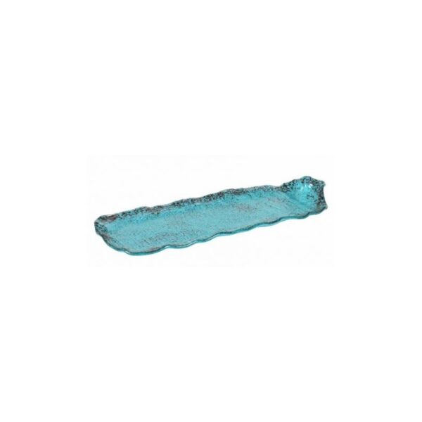 MURANO TURQUESA BANDEJA ETNIC 40*16 CM