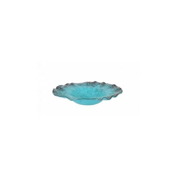 MURANO TURQUESA PLATO DEGUSTACION  25 CM