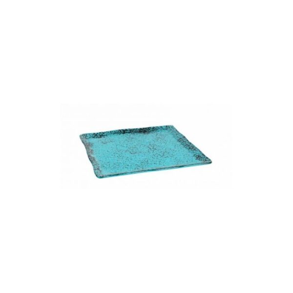 MURANO TURQUESA PLATO MING 25*25 CM