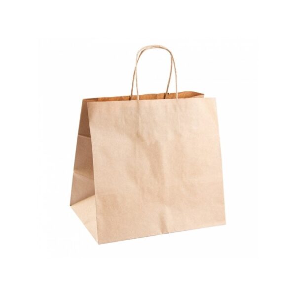 BOLSA PAPEL KRAFT 26+17*24 CM (250 uni)