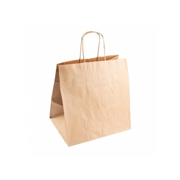 BOLSA PAPEL KRAFT 26+20*27 CM (250 uni)