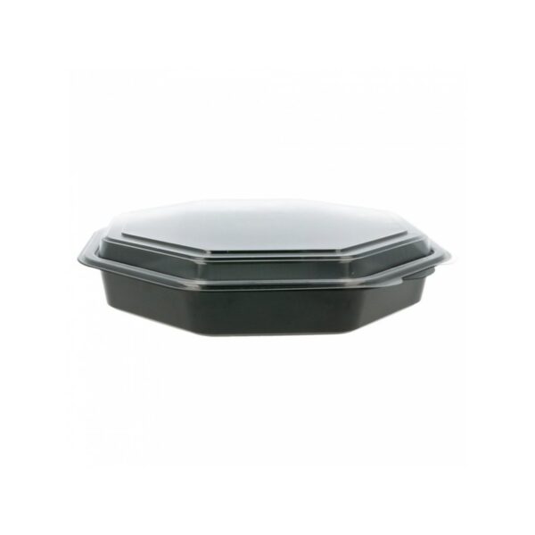 ENVASE OCTOGONAL PS. NEGRO 200  UNI
