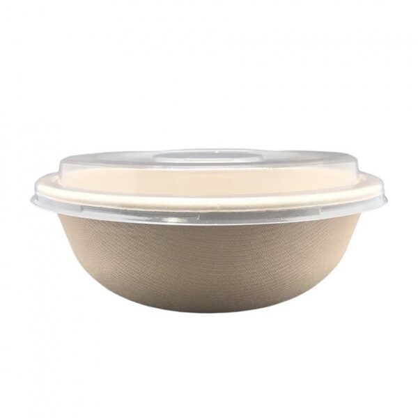 BOWL REDONDO 1000 ml CON TAPA (100) uds