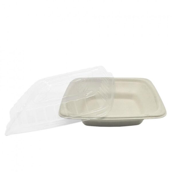 Bowl de fibra de trigo Cuadrados 460 ml (75) uds