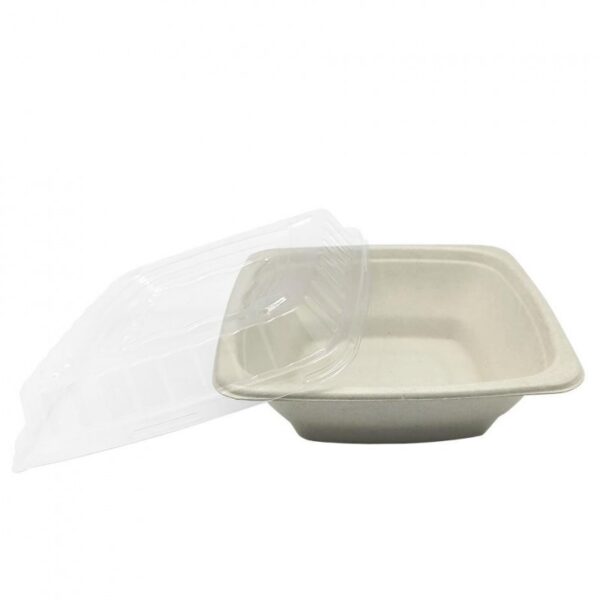 Bowl de fibra de trigo Cuadrados 720ml (75) uds