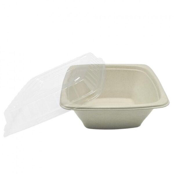 Bowl de fibra de trigo Cuadrados 950ml (75) uds