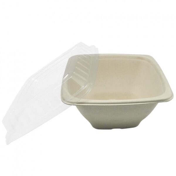 Bowl de fibra de trigo Cuadrados 1200ml (75) uds