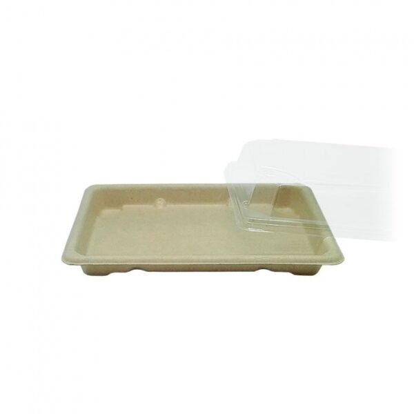 ENVASE SUSHI fibra de trigo 186*130*20 mm (800) uds
