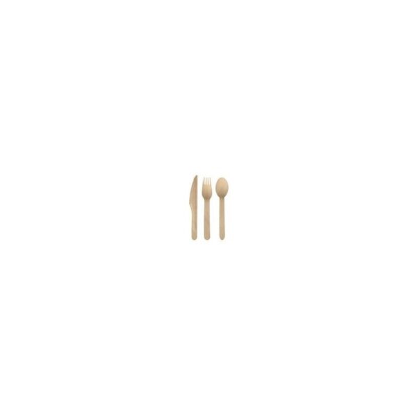 SET CUBIERTOS DE MADERA MAKAN (100)uds - Imagen 3